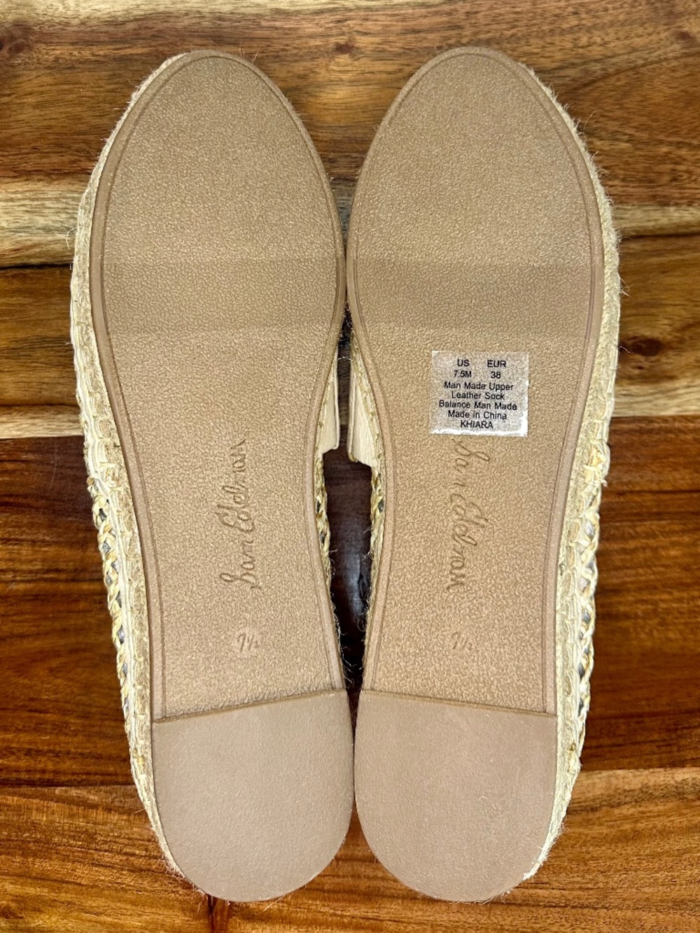 Sam Edelman Khiara Emblem Embellished Espadrille Flats, Size 7.5 - Picture 7 of 10